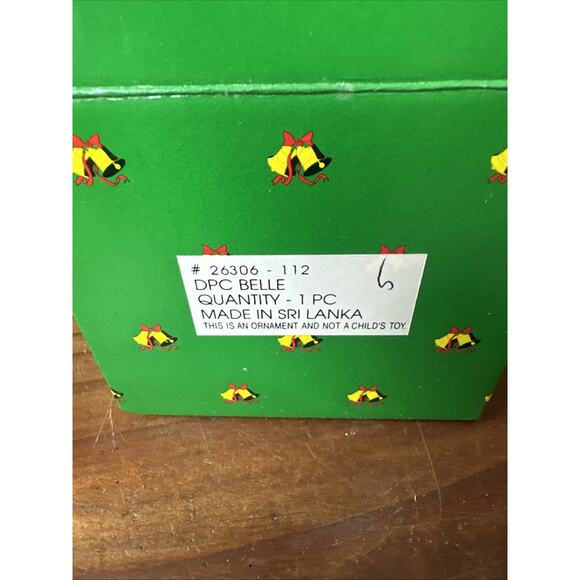 Grolier Disney Porcelain Treasures Ornament Belle In Box - Picture 6 of 6